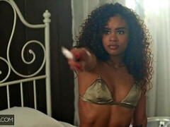 Tussi, Blondine, Schwarz, Natürlichen titten, Zierlich, Realität, Jungendliche (18+), Titten