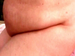 Cul, Belle grosse femme bgf, Blonde, Grosse, Masturbation, De plein air, Chatte, Nénés