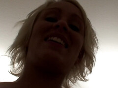 Watch This Blondie Cutie Gulp Down 8 Inches Of Cock