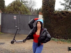 美女, フェラチオ, 巨乳な, ハードコア, イタリア人, 自然山雀, ピグテール, 公共