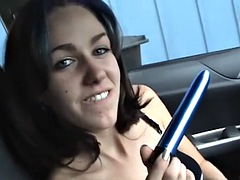 素人, 美女, 茶髪の, カップル, ディルド, 彼女, オナニー, ハメ撮り