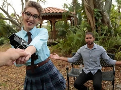 Linda, Estilo perrito, Pajear, Al aire libre, Coño, Afeitado, Adolescente, Tetas