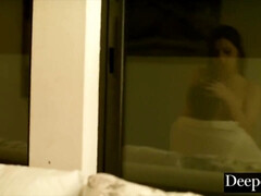 Valentina Nappi makes out with room service guy