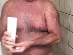 Leie, Grosser schwanz, Schwul, Masturbation, Dusche