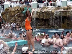 nudist swinger pool party key west