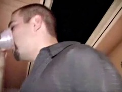 Cute teen lesbian licks college pussy