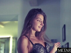 Brunette brune, Hd, Léchez, Mamelons, Orgasme, Russe, Solo, Nénés