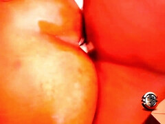 Bbw African MILF Peanut Butter Hot Video