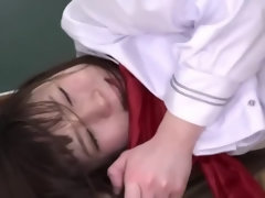 Handsome Japanese female in foot fetish video