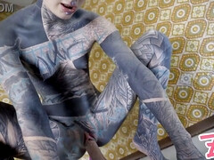 Anal, Doigter, Hd, Masturbation, Chatte, Solo, Tatouage, Jouets