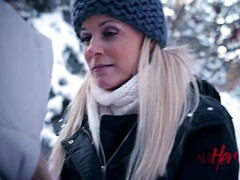 アナル, デカパイ, フェラチオ, 茶髪の, チン, 熟年, 淫乱熟女, ティーン