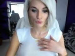 Enthousiasteling, Blond, Masturbatie, Tiener, Webcamera