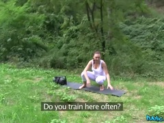 Leie, Blasen, Hundestellung, Im freien, Pov, Öffentlich, Muschi, Spanner