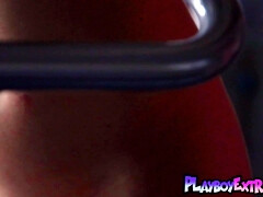 Большие сиськи, Брюнетки, Грудастые, Спортзал, Натуральные сиськи, Соло