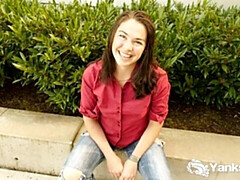 Enthousiasteling, Vingeren, Masturbatie, Natuurlijke tieten, Mager, Alleen, Strippen, Tieten likken