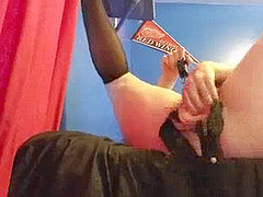 Cul, Brutal, Rondelette, Grosse, Homosexuelle, Nylon, Chevaucher, Solo