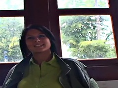 POV public amateur busty milf fucked outdoors after blowjob