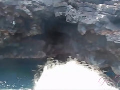 素人, ブロンド, 彼女, ヌード, 小柄, ピアス, ハメ撮り, 公共