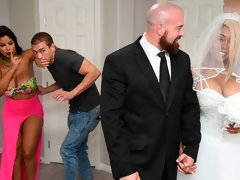 ぽっちゃり, デカパイ, フェラチオ, バック, 女 人男 人, オナニー, 淫乱熟女, 三人