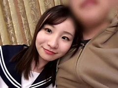 アジア人, フェラチオ, カワイイ, チン, バック, 手コキする, オーガズム, ティーン