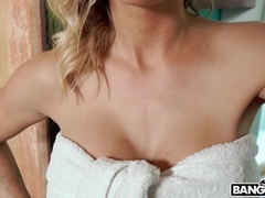 デカパイ, ブロンド, フェラチオ, 巨乳な, イく瞬間, バック, 馬乗り, タトゥー