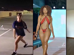 美女, デカパイ, 黒人, フェラチオ, コンピレーション, 黒人, オナニー, 淫乱熟女