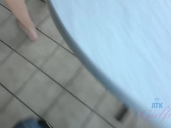 素人, ブロンド, 彼女, 下着, ピアス, ふっくら乳首, 剃毛, ティーン