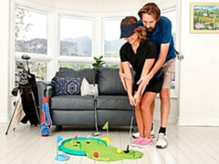 ブロンド, フェラチオ, 手コキする, なめる, 剃毛, ガリガリ, ティーン, オッパイの