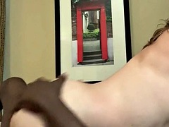 ぽっちゃり, デカチン, 黒人, 中出し, 黒人, ヤリマン, 一人, オッパイの