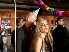 アナル, デカチン, デカパイ, 茶髪の, グループ, Hd, オーガズム, ストッキング