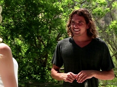 Amerikanisch, Arsch, Braunhaarige, Natürlichen titten, Rau