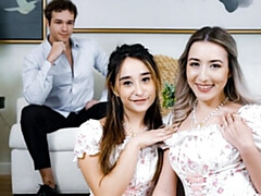 18, デカ尻, デカチン, フェラチオ, 女 人男 人, 自然山雀, ティーン, オッパイの