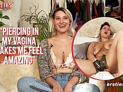 素人, ドイツ人, ゴム, オナニー, 乳首, オイル, 剃毛, タトゥー