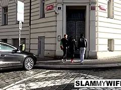 Anal, Sucer une bite, Brunette brune, Cocu, Tir de sperme, Hd, Interracial, Criant