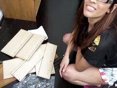 お尻, デカ尻, フェラチオ, 眼鏡, ハードコア, ラティーナ, 自然山雀, オマンコ