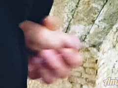 Leie, Grosser schwanz, Europäisch, Schwul, Im freien, Öffentlich, Dusche, Solo