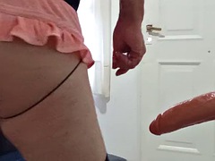 女装男装, ディルド, ゲイ, ハードコア, ラティーナ, オナニー, 一人, おもちゃ
