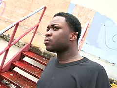 Anal, Verga grande, Negro, Ébano, Gay, Interracial, Al aire libre, Tatuaje