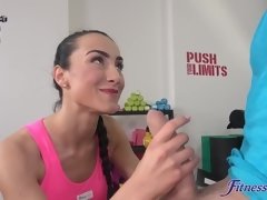 Mamada, Morena, Tetona, Universitaria, Gimnasio, Coño, Montar, Sexo fuerte