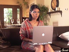 Tittyfucked stepmommy banged from behind