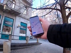 Enthousiasteling, Rondborstig, Stel, Tsjechisch, Vriendin, Hd, Gezichtspunt, Openbaar