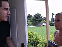 Amazing Bailey Brooke rides a big dick and gets a facial