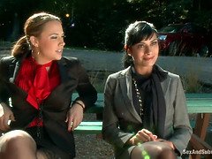 Sadomasochismus, Schönheit, Blasen, Braunhaarige, Hundestellung, Gruppe, Hd, Jungendliche (18+)