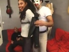 Ebony Girl Ramathulay Gangbanged