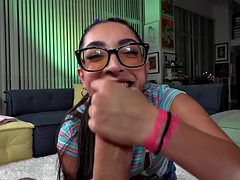 Amateur, Sucer une bite, Branlette thaïlandaise, Pov, Réalité, Suçant, Adolescente, Nénés