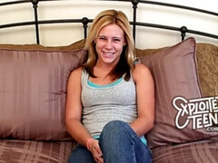 18 ans, Audition, Blonde, Sucer une bite, Queue, Hd, Pov, Adolescente