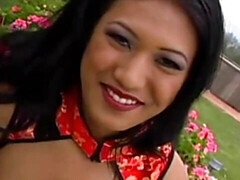 18, アナル, デカ尻, デカチン, 茶髪の, バック, 異人種間, ガリガリ