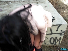 Americano, Culo, Negro, Checa, Polla, Cuero, Al aire libre, Tetas