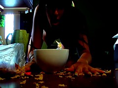 Chica, Morena, Penetracion con dedos, Masturbación