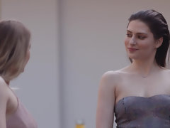 デカ尻, デカパイ, ブロンド, フェラチオ, イく瞬間, イマラチオ, なめる, オマンコ